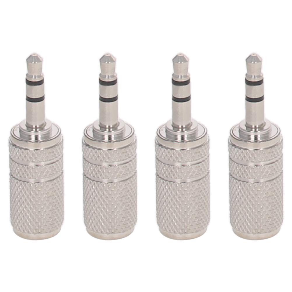 Fielect 4Pcs 3.5mm Male to 2.5mm Female Stereo Audio Video Adapter Converter Zinc Alloy