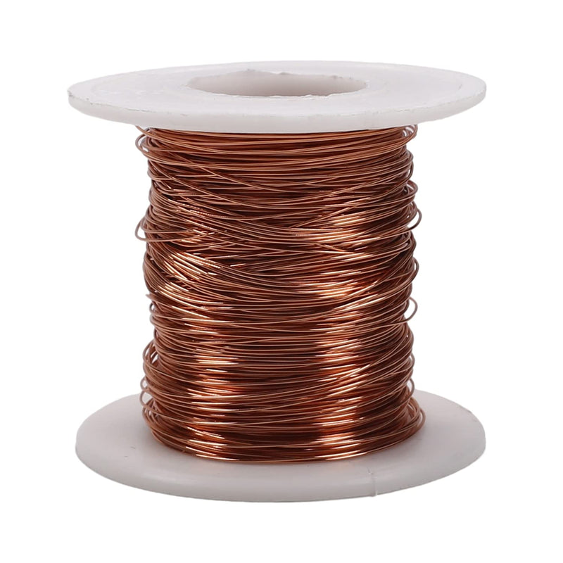 Fielect 0.35mm Inner Dia Magnet Wire Enameled Copper Wire Winding Coil 164Ft Length QA-1-180 2UEW Model Widely Used for A Variety of Motors