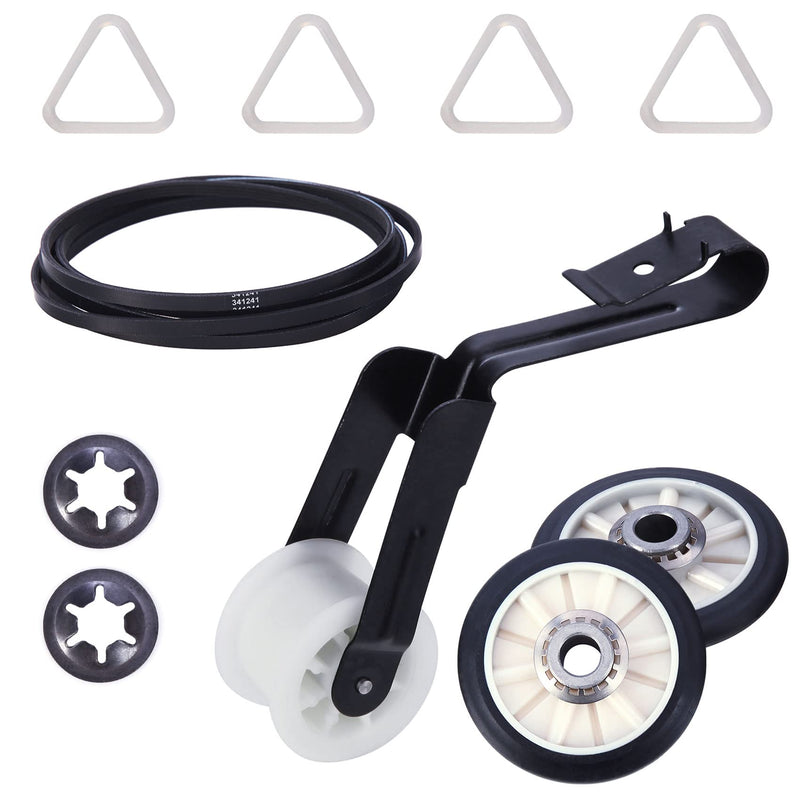 4392065 Dryer Repair Kit for whirlpool kenmore roper admiral maytag amana crosley estate inglis kitchenaid sears Including Belt 341241, Idler 691366, Rollers 349241t