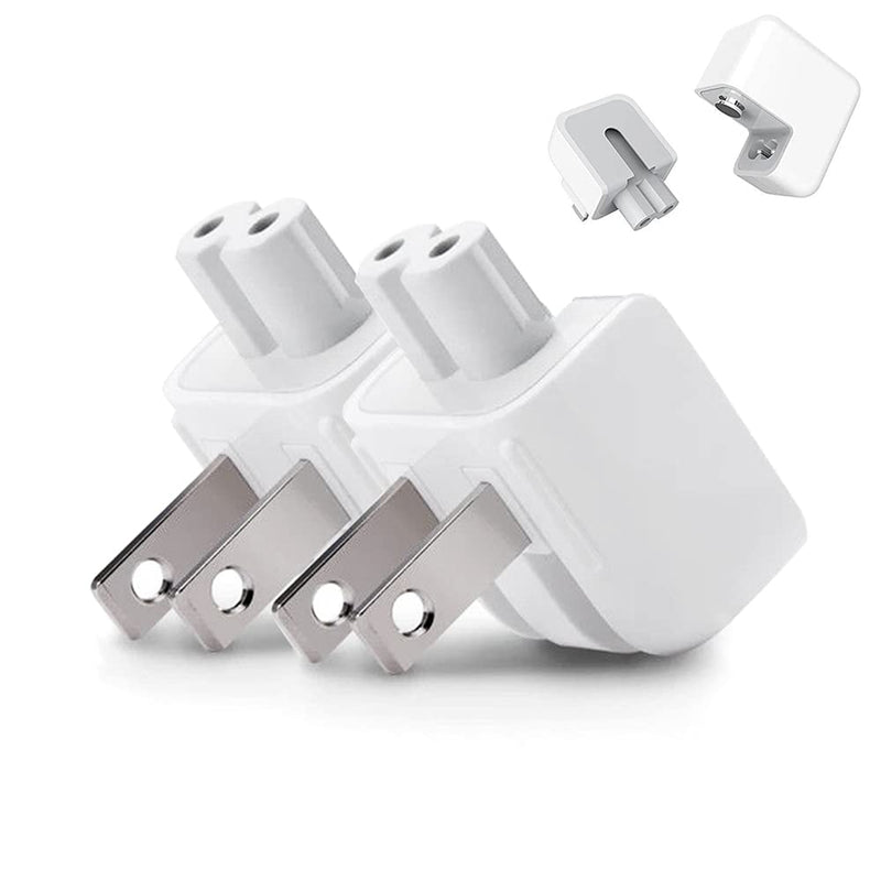 Mac AC Wall Adapter Plug Duckhead US Wall Charger AC Cord US Standard Duck Head for MacBook Mac iBook/iPhone/iPod AC Power Adapter Brick (2 PCs)