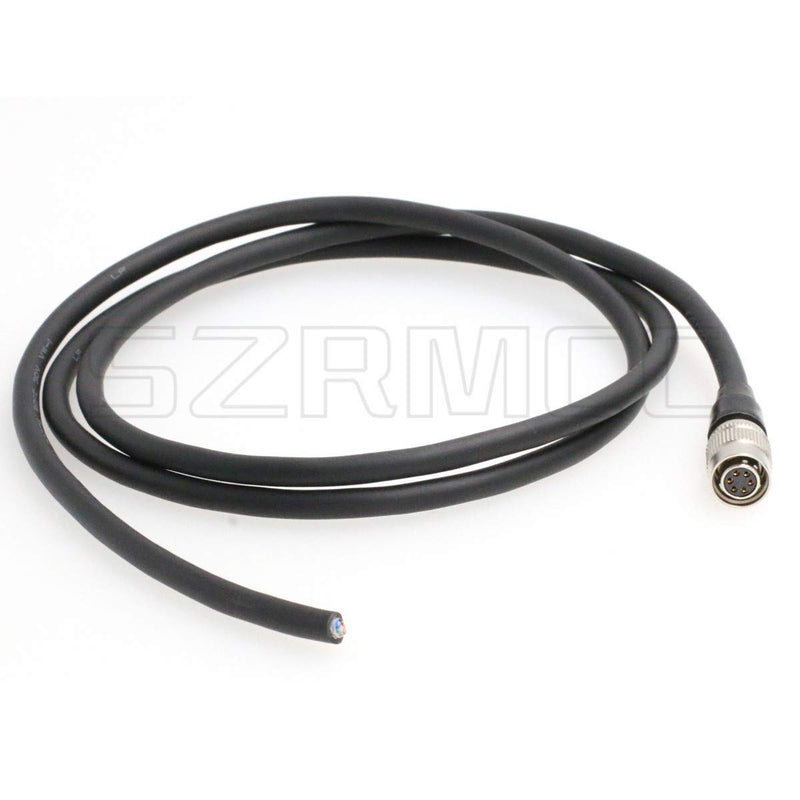 SZRMCC HR10A-7P-6S Hirose 6 pin Female to Open end Shield I/O and Power Cable for Basler Sony AVT GIGE CCD Cameras (Straight, 3m) Straight