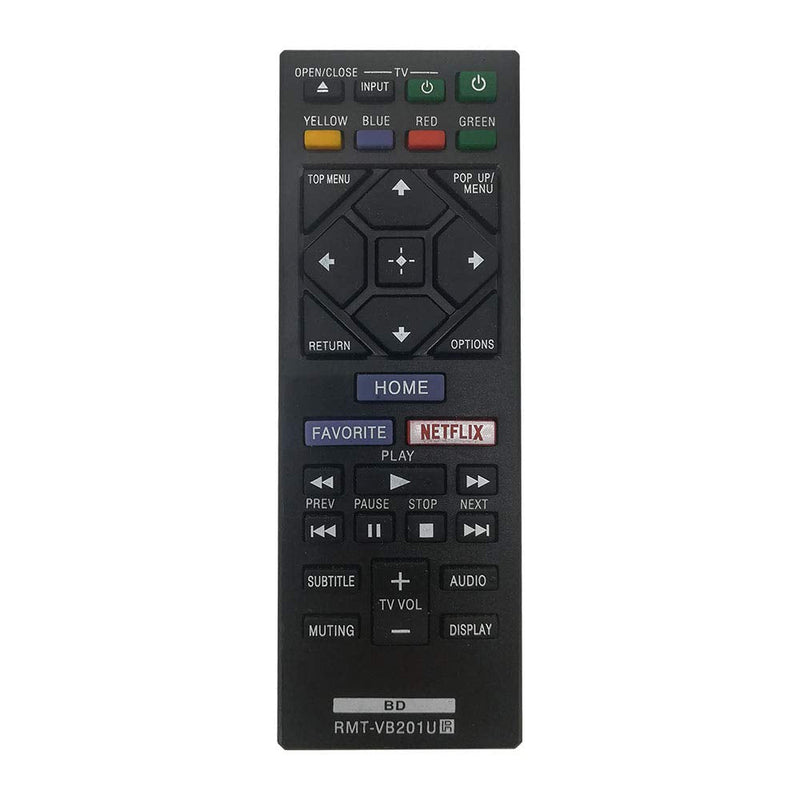 New Replacement Sony Blu-Ray Remote Control RMT-VB201U for Sony BD Disc DVD 4K 3D Player Remote Control Universal BDP-S3500 BDP-S3700 BDP-170S BDP-S1700 BDP-S5100 BDP-S6500 RMT-VB100U