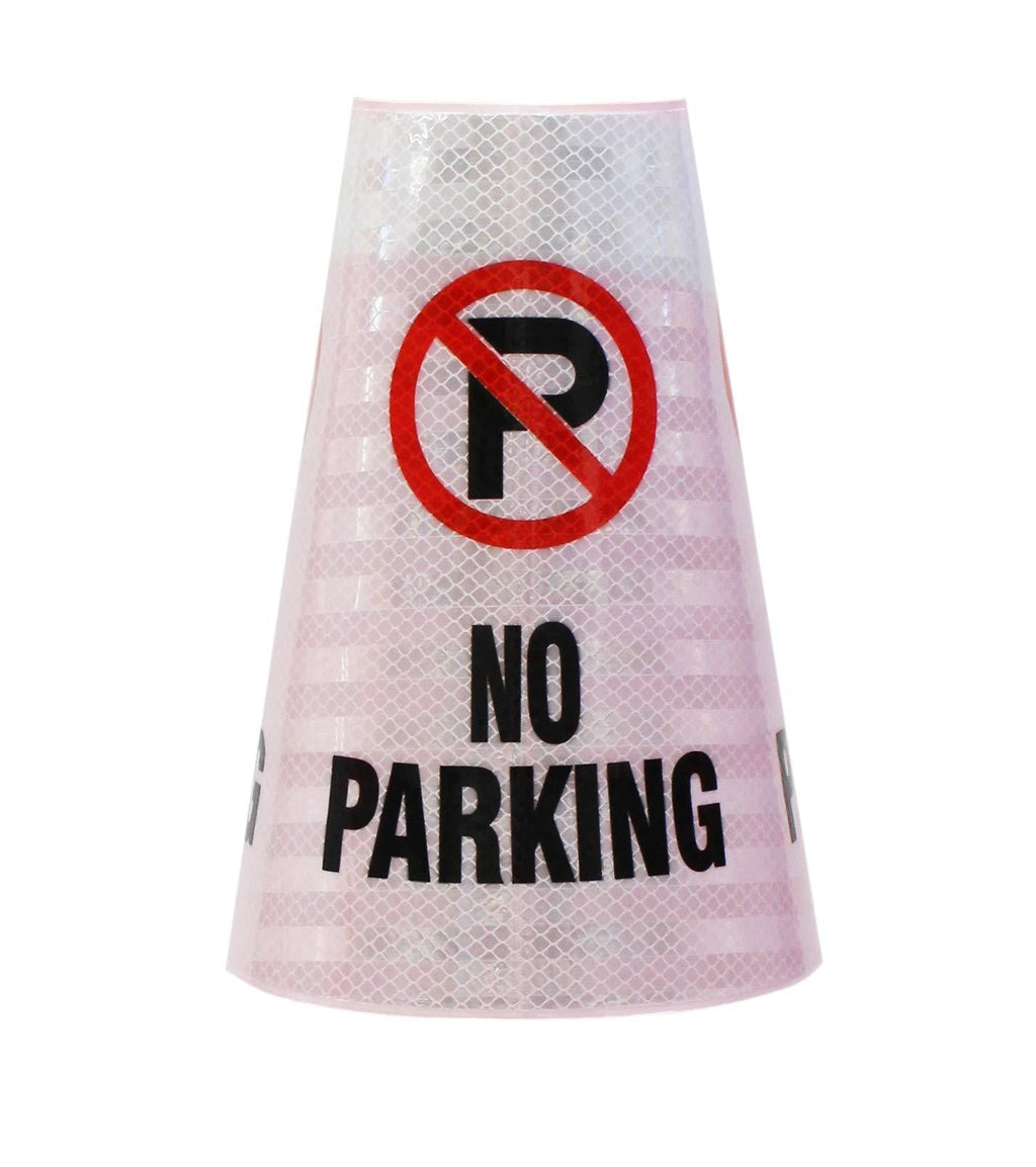 Troy Safety, Cone-SLV1 “No Parking” Bright Reflective Cone Message Sleeve, Cone not Included. 1Pcs 1 Pcs No Parking