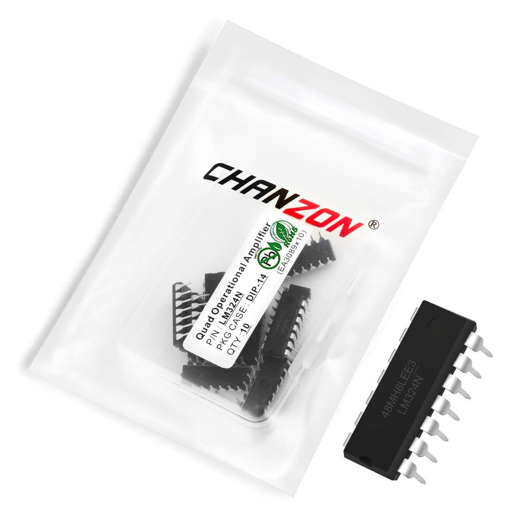 Chanzon 10pcs LM324N DIP-14 Adjustable Voltage Regulator Transistor 100nA