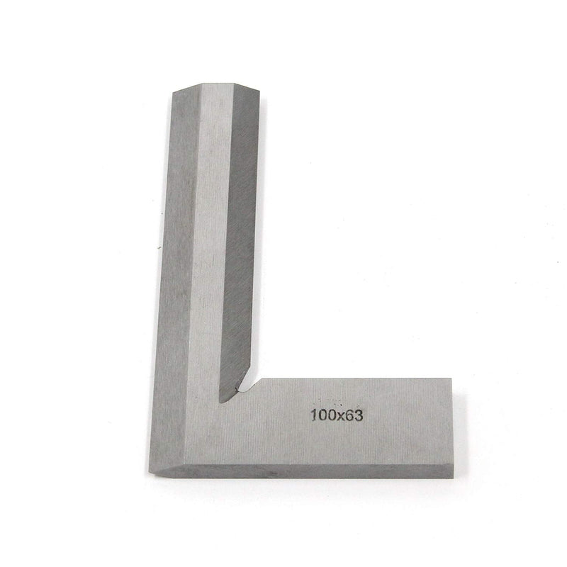 T Tulead Carbon Steel Machinist Square 90° Machinist Square Ruler Right Angle Precision Square Woodworking Machinist Square 100x63mm
