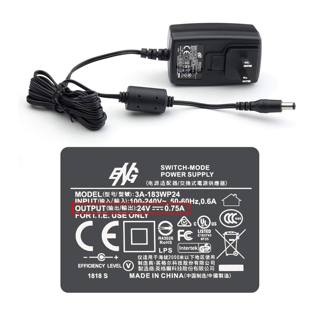 Plustek Power Adapter 24V 0.75A for Z300, PS186 PS188 PS286+ PS283 PS3060U, OpticBook 3800 3900 4800,AD480 D430, OpticSilm 1180 use