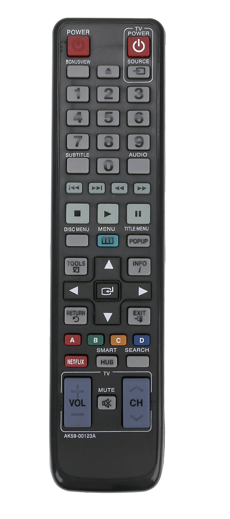 AIDITIYMI AK59-00123A Remote Control Replacement for Samsung Blu-ray Disc Player BD-D5400K BD-D5500 BDD5700 BD-D6500 BD-D6700 BD-D700 BD-D7500 AK5900122A AK5900125A