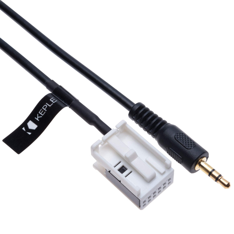 AUX Input Audio Cable Car Adapter Compatible with B M W| 12 pin Changer Transmiter 3.5 Male Extension Wire Connector | 4.9ft