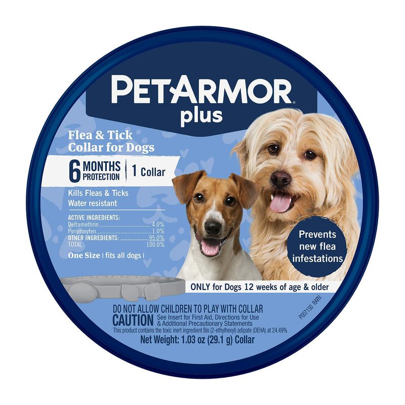 PetArmor Plus Collar for Dogs, (one Size fits All) 1 Count