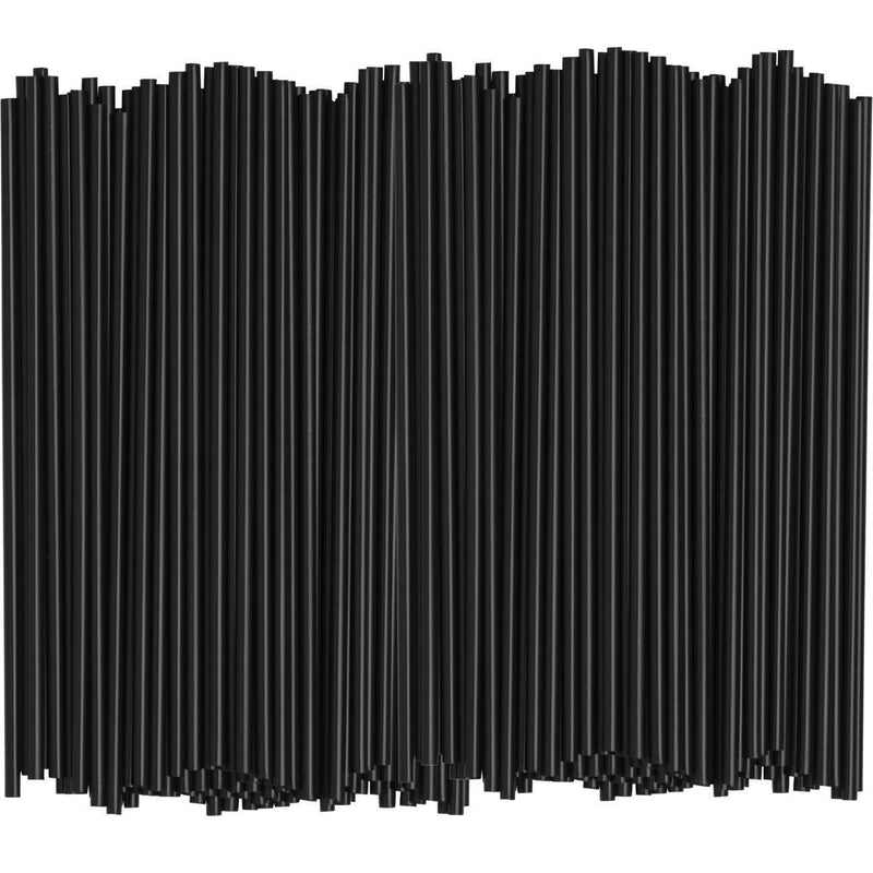 5 Inch Coffee & Cocktail Stirrers / Straws [1000 Count] Disposable Plastic Sip Stir Sticks - Black 5 Inch - Black