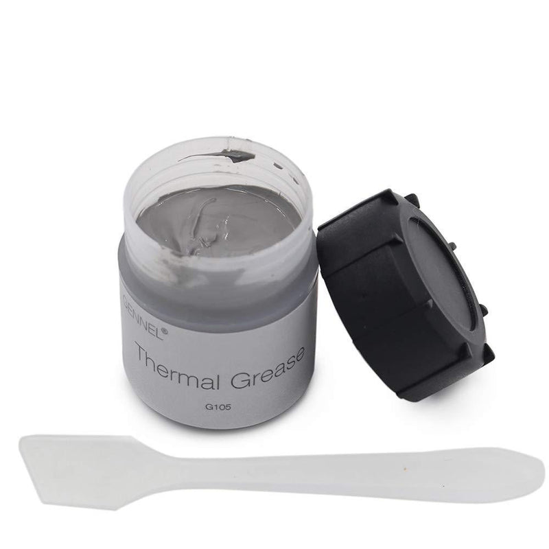 GENNEL 20 Grams Grey Thermal Compound Grease, Heatsink Paste, Thermal Paste for CPU GPU Processor Chipset IC Ovens Cooler Cooling