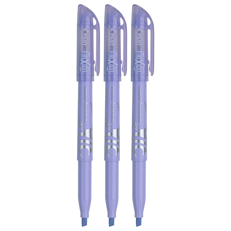 Pilot FriXion Pastel Erasable Highlighter, Chisel Tip, Purple Ink, 3 Count