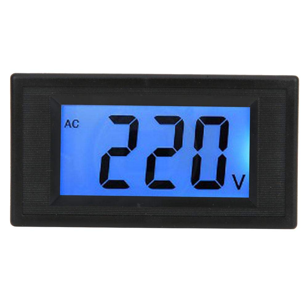 YB5135D Digital AC Voltmeter LCD Blue Backlight Two-Wire Voltage Tester Panel AC Voltage Meter Measuring Range AC80-500V