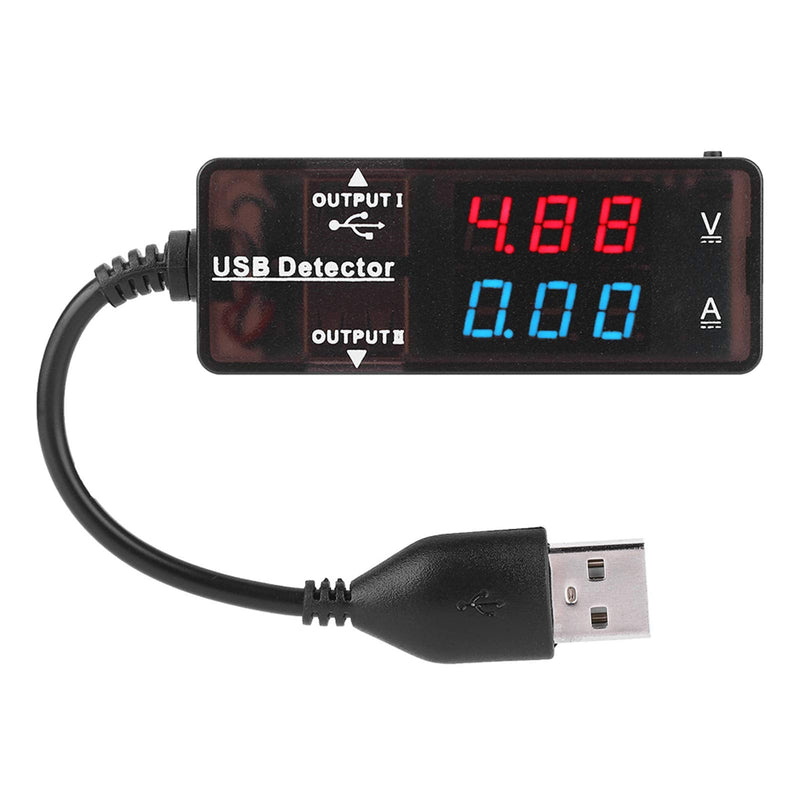 YB26VA USB Detector Dual Display USB Detector Voltmeter Ammeter Battery Capacity Tester with LED Display for Mobile Phone, Tablet Computer USB Device(Bicolor) Bicolor