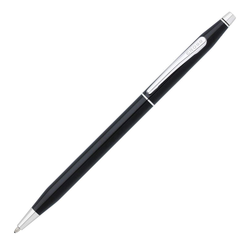 Cross Classic Century Black Lacquer Ballpoint Pen With 2 Bonus Refills