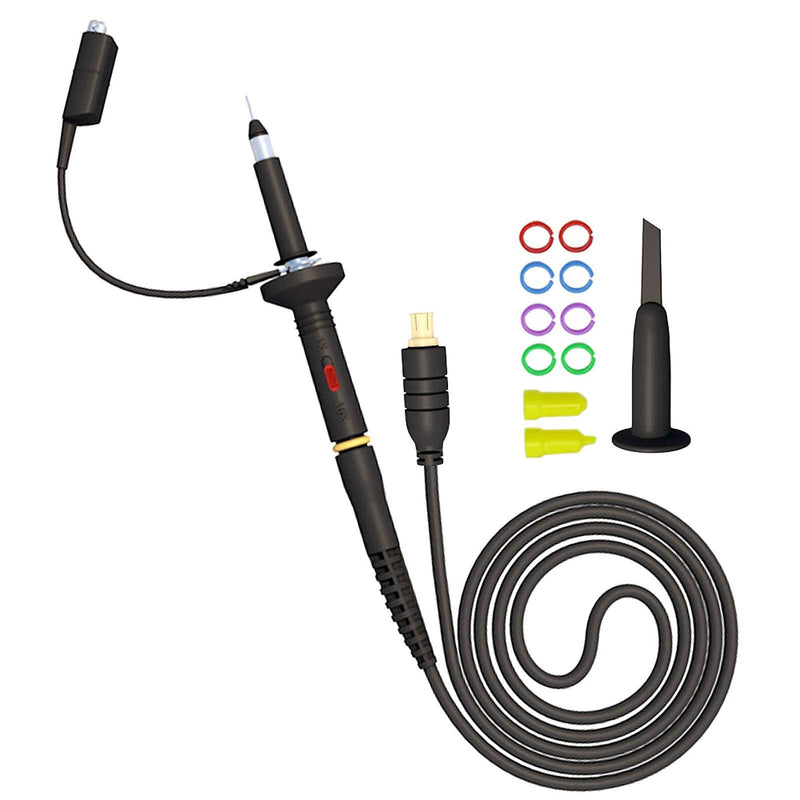 Goupchn MCX Oscilloscope Probe 60MHz 1X 10X Alligator Clip for Mini DSO Nano Portable Oscilloscope DS201 DS202 DSO201 DSO202 VC101 VC102 with Accessory Kit