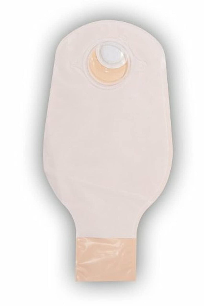 ConvaTec 401504 Natura 12" Two-Piece Drainable Pouch with 2-Sided Comfort Panel, Tail Clip, Opaque, 2-3/4" Flange, Pack of 10