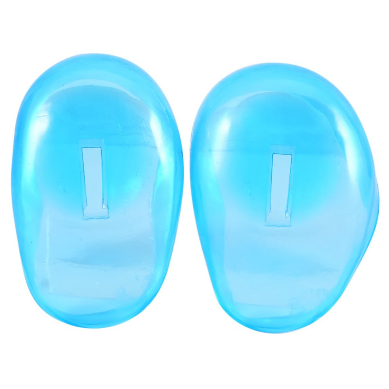 Ear Cover Protector, 2pcs Ear Cover Shield Protector, Blue Reusable Ear Cover Shield Ear Cover Hair Dye Shield Protector for Home Personal Use or Business Hairdressing Salon Use