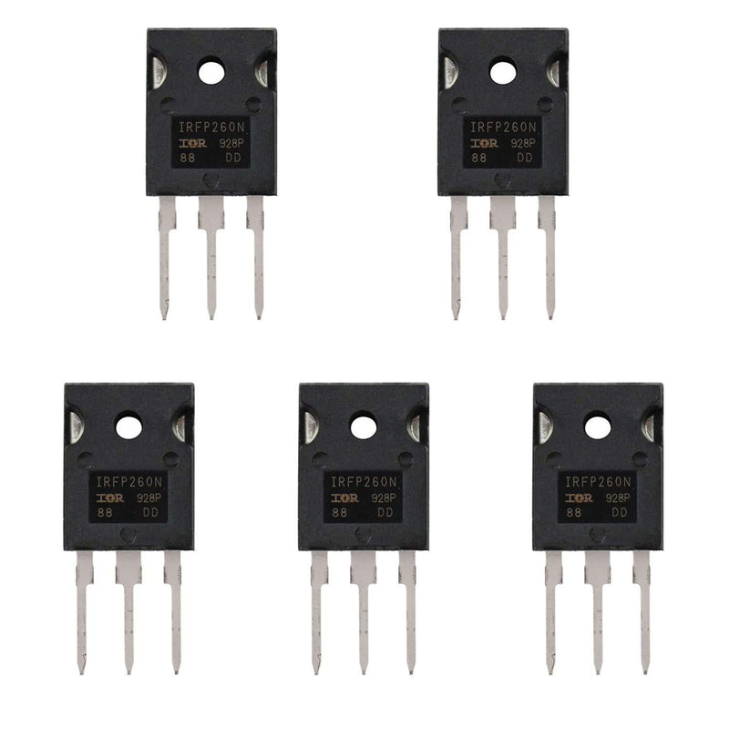 BOJACK IRFP260 MOSFET Transistors IRFP260N 50A 200V N-Channel Power MOSFET IRFP260NPBF TO-247AC (Pack of 5 Pcs)