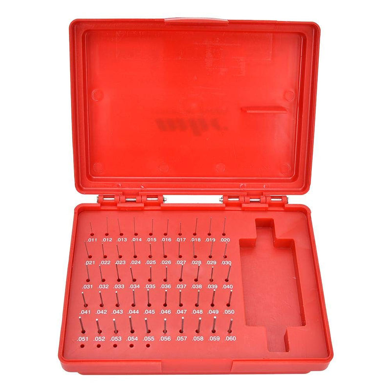 Pin Gage Set, 50Pcs/Set M0- 0.011-0.060 inch Steel Plug Pin Gage Set 0.0002 inch Precision