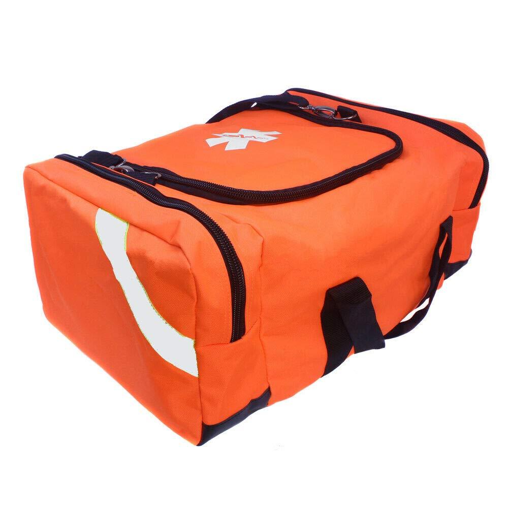 ASA Techmed First Aid Large EMT First Responder Trauma Bag for Home, Office, School, EMTs, Paramedics, First Responders + More (Orange) Orange