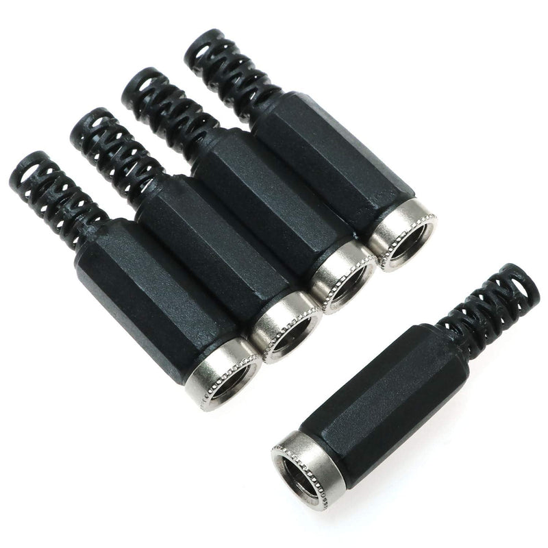 E-outstanding DC Socket 5PCS 5.5mm x 2.5mm Female DC Barrel Jack Solder Power Adapter for CCTV DVR Camera