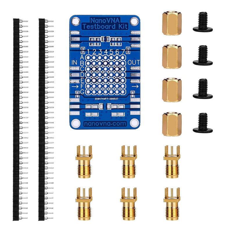 Nanovna Testboard Kit Network Analysis Test Demo Board Compatible with DIP Quickly Assemble a Simple RF Circuit and Evaluate Performance on The NanoVNA