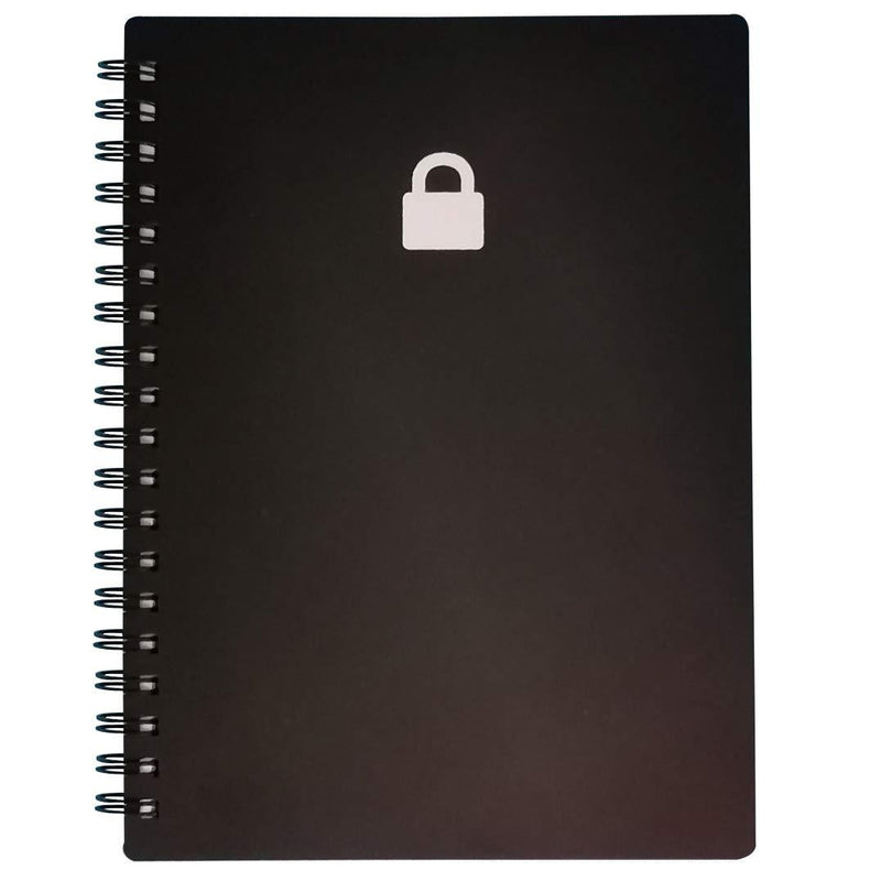 Nokingo Spiral Password Notebook with Tabs - 5x7 inch Password Organizer with Alphabetical Tabs for Internet Login, Website, Username, Password. Password Keeper for Home or Office