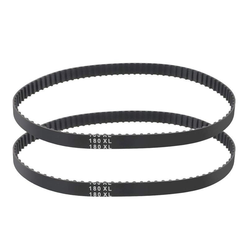 TOPPROS 180Xl SeriesWidth 3/8 inch 90Teeth 5.08mm Pitch Industrial Timing Belt，Pack of 2