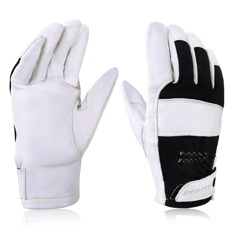 Intra-FIT TIG Welding Gloves, Premium Grain Goatskin, Great Heat Resistance&High Durability&Excellent Grip, True Fit Medium Style 3(nomex Back)