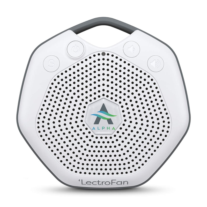 LectroFan Alpha Guaranteed Non-Looping Sleep Sound Machine for Babies Toddlers and Adults, Alpha White Travel