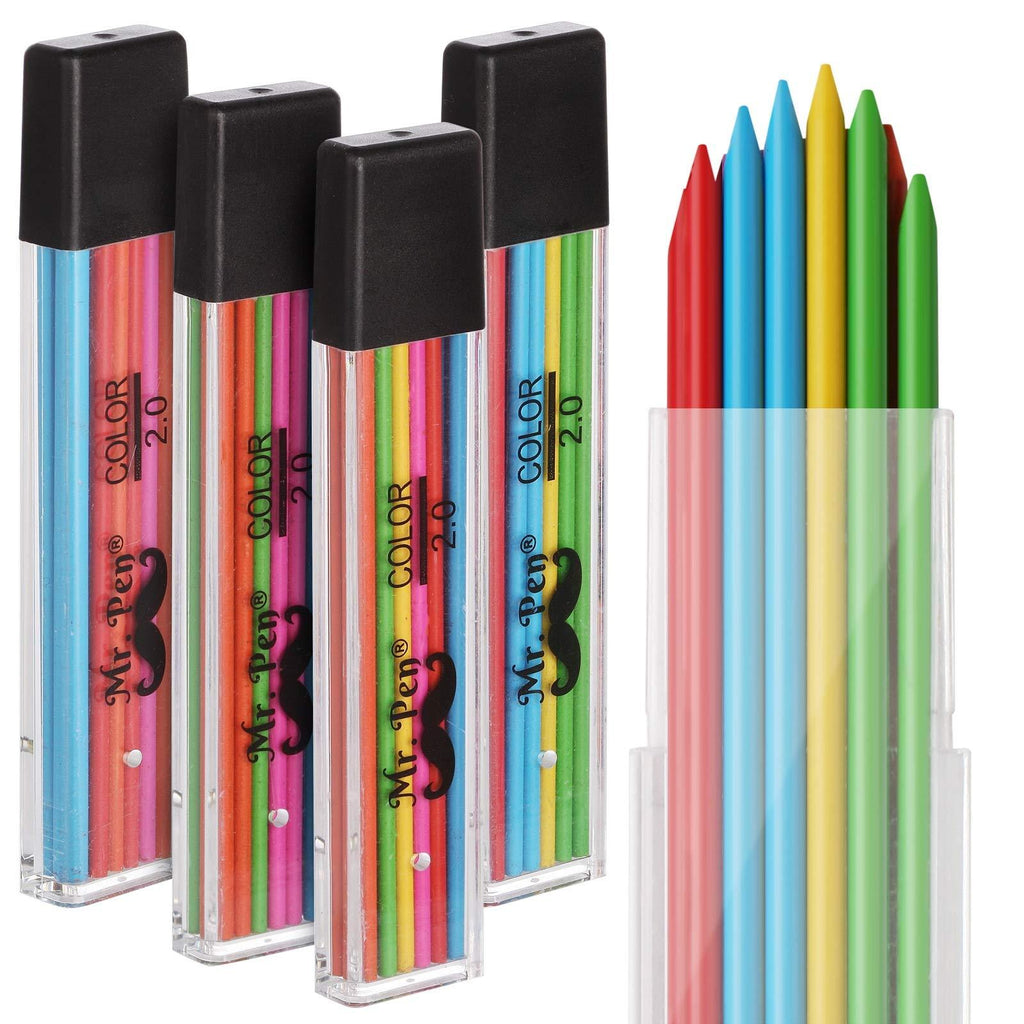 Mr. Pen- 2mm Lead Refills, 48 Pack, Colored Lead Pencils 2.0 mm, Mechanical Pencil Lead, Colorful Mechanical Pencils 2mm Lead, 2 mm Lead, Pencils 2.0mm Lead, Pencil Lead 2.0 mm Refill, Lead Refill