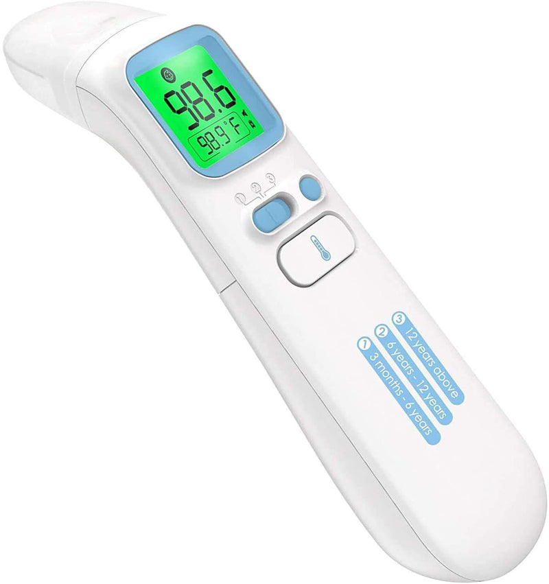 Touchless Thermometer for Adults,Forehead and Ear Thermometer for Fever,Infrared Magnetic Thermometer for Baby Kids Adults Surface and Room Easy Operation 1s Measurement,Professional Certification