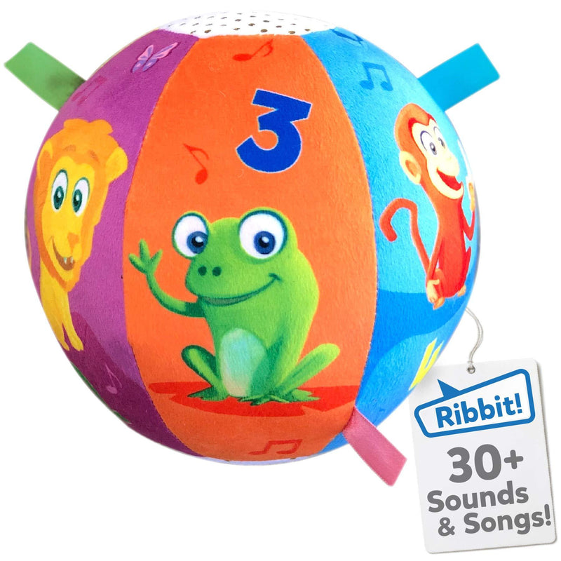 Move2Play Interactive Animal Sounds Crawl Ball Toy for Babies and Toddlers, Baby Ball for Ages 6 Months to 1, 2 Year Old boy and Girls
