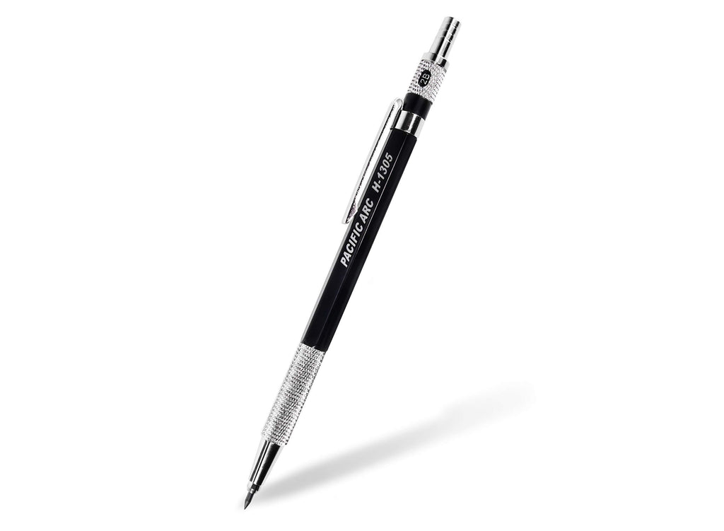 Pacific Arc 2mm Lead Holder and Lead Sharpener, Black Drafting Pencil for Artist Drawing, Drafting, and Sketching