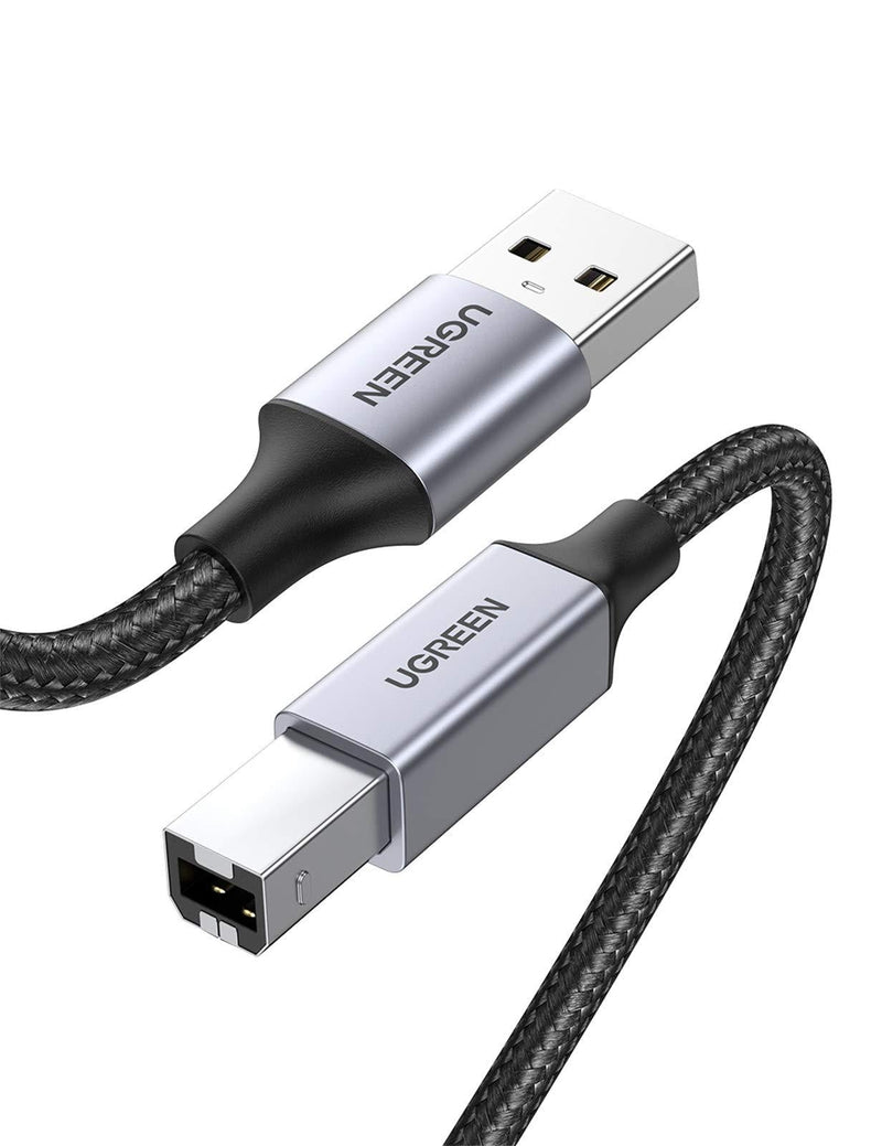 UGREEN USB A to B Printer Cable - USB 2.0 A-Male to B-Male Printer Cord High Speed Compatible with Epson, HP, Canon, Brother, Lexmark, Dell, Xerox, Samsung, Piano, DAC and More 6 FT 6FT