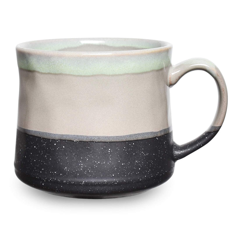 Bosmarlin Large Ceramic Coffee Mug, Big Tea Cup for Office and Home, 21 Oz, Dishwasher and Microwave Safe, 1 PCS… (Grey) Gray