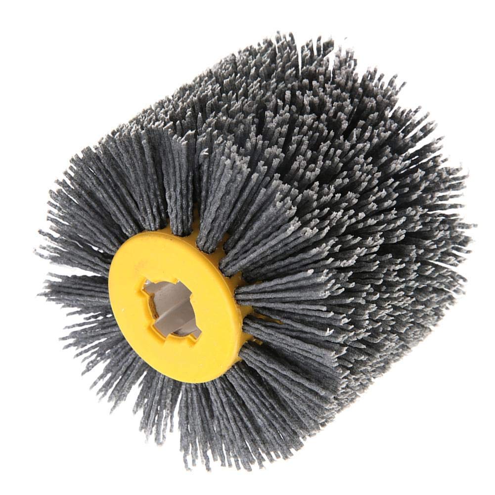 Wire Wheel Brush Wire Drawing Wheel Brush Burnishing Polishing Wheel Grit #240 Nylon Brush Wheel