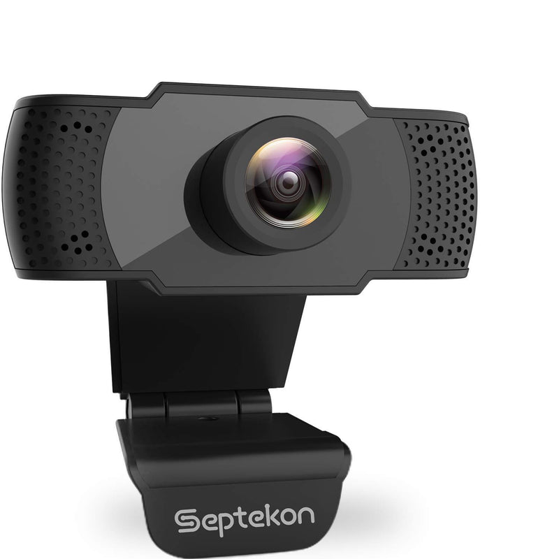 1080P HD Webcam with Microphone, Septekon Streaming Computer Web Camera for Laptop/Desktop/Mac/TV, USB PC Cam for Video Calling, Conferencing, Gaming