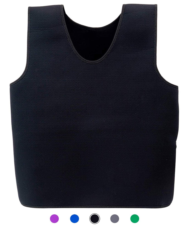Special Supplies Sensory Compression Vest Deep Pressure Comfort for Autism, Hyperactivity, Mood Processing Disorders, Breathable, Form-Fitting, Kids and Adults (Black, Small 17x30 inches) Black Small (Pack of 1)