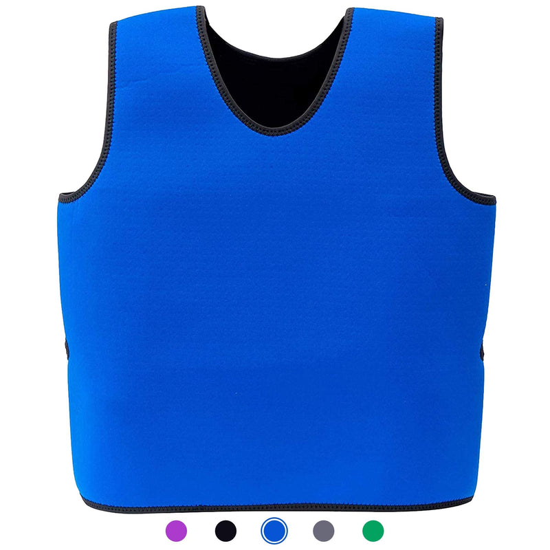 Special Supplies Sensory Compression Vest Deep Pressure Comfort for Autism, Hyperactivity, Mood Processing Disorders, Breathable, Form-Fitting, Kids and Adults (Blue, Large 24x42 inches) Blue Large (Pack of 1)