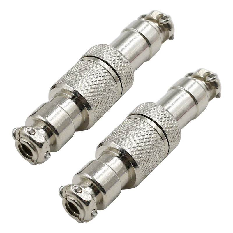 Hxchen 3Pin 12mm Waterproof Female/Male Wire Panel Power Chassis Metal Fittings Aviation Connector GX12-3P - (2 Sets)