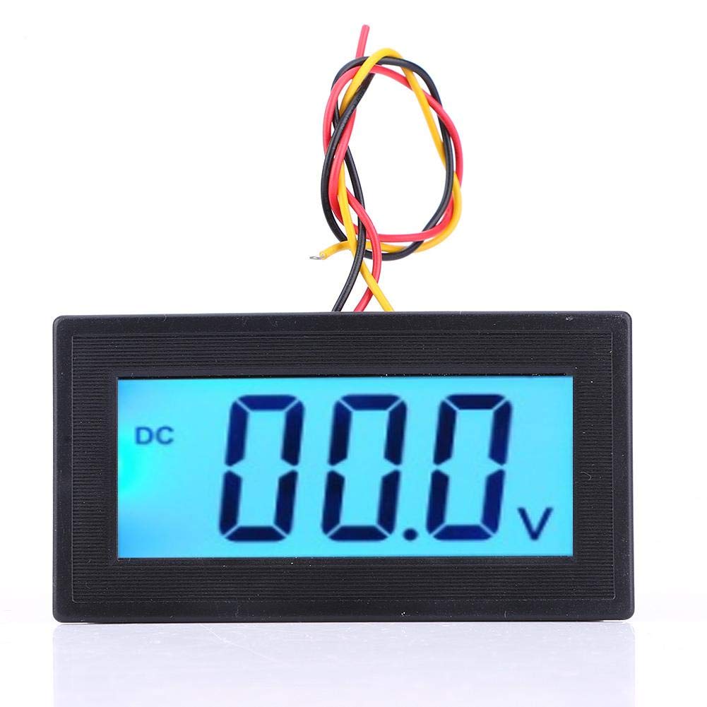 YB5135DB LED Digital Display Voltage Meter LCD Digital Display Three Wire Voltage Meter Monitor Voltmeter oltage Tester Panel(DC0-100V) DC0-100V