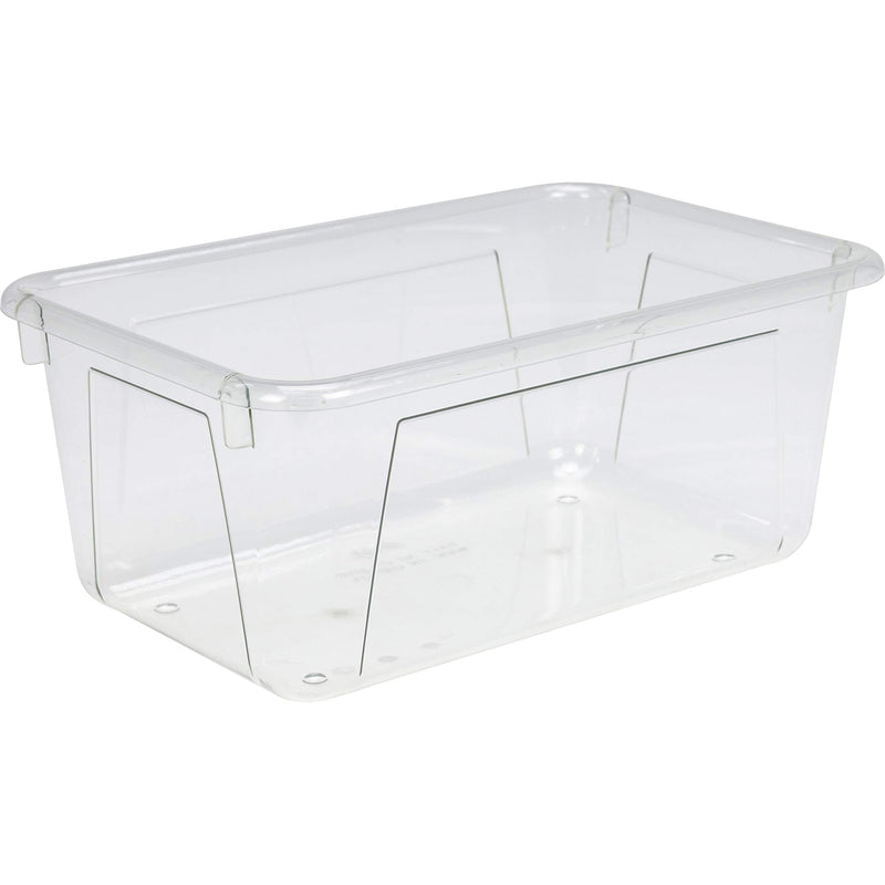 Storex Crystal Clear Cubby Storage Bin, 5.2" x 7.8" x 12.1"