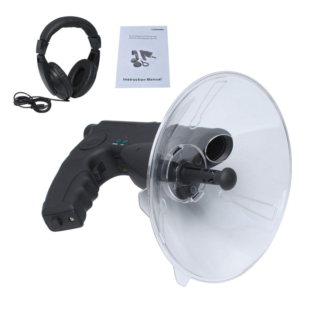 Podoy Bird Observing Listening Recording Device, Listening Device, Electronic Digital Device Sound Amplifier, Digital Recording Device Include Headphone, Visible Range Upto 300ft Long Range