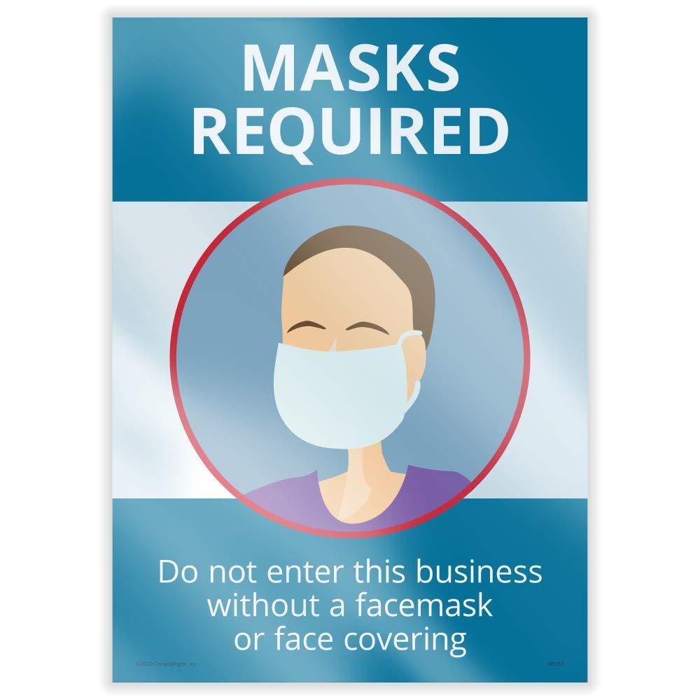 ComplyRight Masks Required - Window Cling Masks Required Window Cling