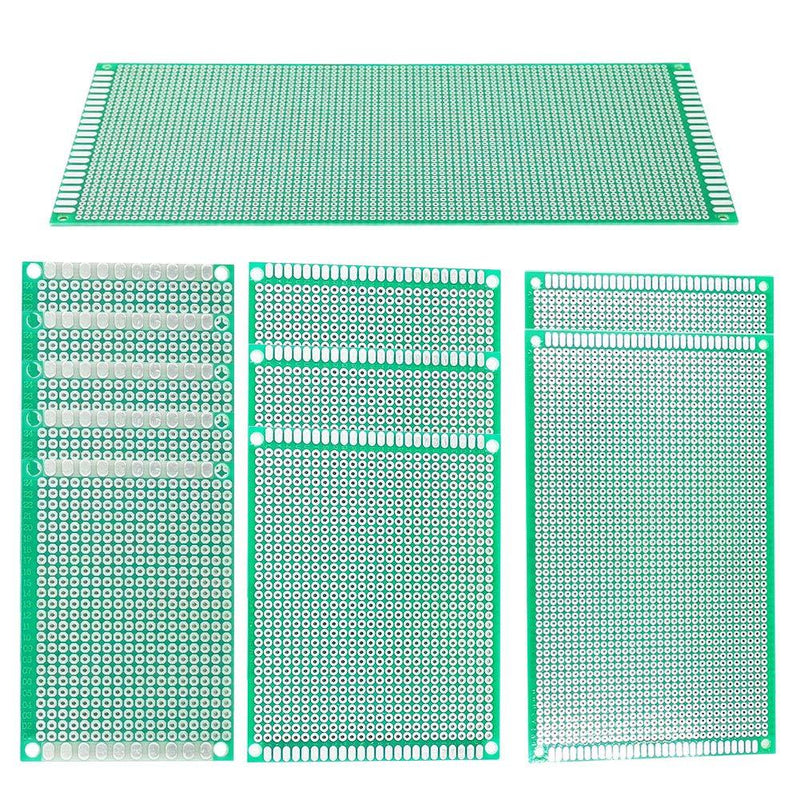 YUNGUI PCB Board Kit,11 Pieces Blank Circuit Board Large Prototype Board for Soldering and Electronic Project Compatible with Arduino Kits