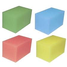New Millennium Products Foam Hand Exercisers (Blue, Yellow, Pink, and Green) Blue, Yellow, Pink, and Green