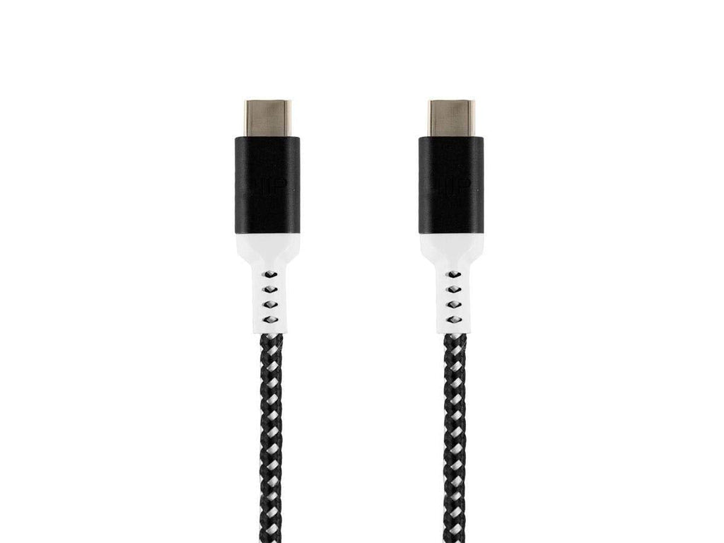 Monoprice Stealth Charge and Sync USB 2.0 Type-C to Type-C Cable - 10 Feet - White, Up to 5A/100W, for USB-C Enabled Devices Laptops MacBook Pro