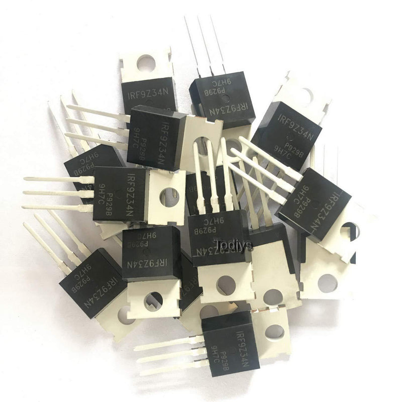 Todiys New 15Pcs for F9Z34N IRF9Z34 IRF9Z34NPBF TO-220 IR P-Channel Power Mosfet Transistor IRF9Z34N